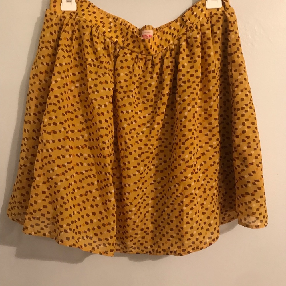 Massimo box print flirty skirt